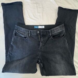 Old Navy 360 Degree Straight fit Men’s Black Stretch Denim Jeans 34x32